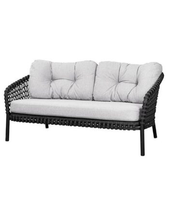 Cane Line Ocean Pers Sofa Soft Rope Dark Grey White Grey : Erling Christensen Møbler