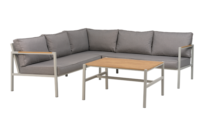 Cap Hjørnesofa Lightgrey Pers Loungemøbler Brafab Enggården Havemøbler