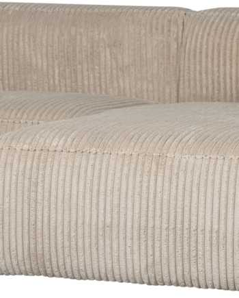 Chaiselong Loungesofa Woood Bean Travertin Fløjl Højrevendt 254x178