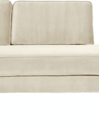 Chaiselong Sofa Broste Copenhagen Wind Hvid Velour 200