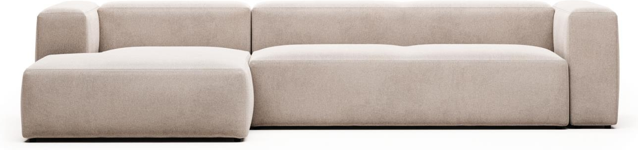 Chaiselong Sofa Kave Home Blok Venstrevendt Beige L330 B174 Designersofa