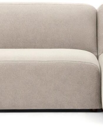 Chaiselong Sofa Kave Home Neom Modulært Design Pers Beige Strukturstof Nordisk Stil