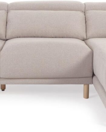 Chaiselong Sofa Kave Home Singa Højrevendt Hjørnesofa Beige Stof