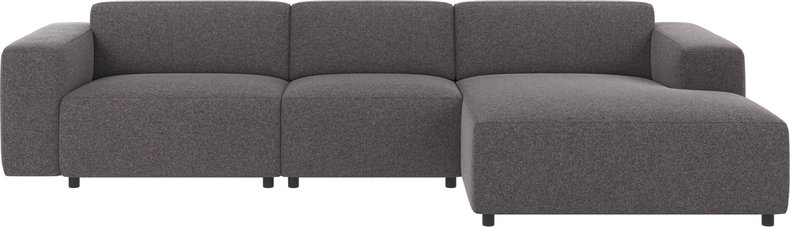Chaiselong Sofa Rowico Willard Højrevendt Mørkegråt Brenda Stof