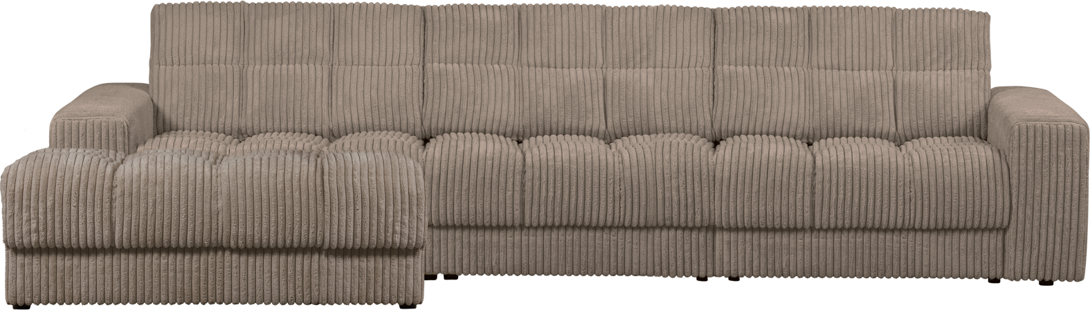 Chaiselong Sofa Venstrevendt Woood Second Date Fløjlsloungesofa Mudder H78xb316xd162