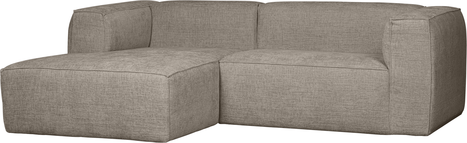 Chaiselong Sofa Woood Bean Venstrevendt Travertin Polyester 254x178