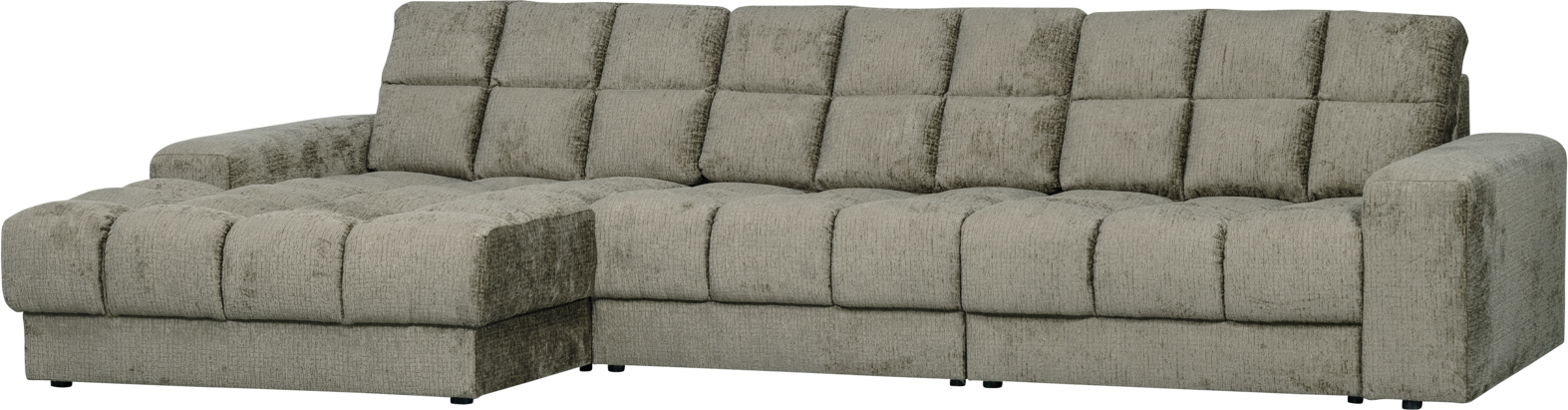 Chaiselong Sofa Woood Second Date Frost Velour Polyester 316x162 Venstrevendt