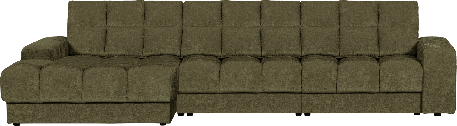 Chaiselong Sofa Woood Second Date Venstrevendt Grøn Polyester L316xd162