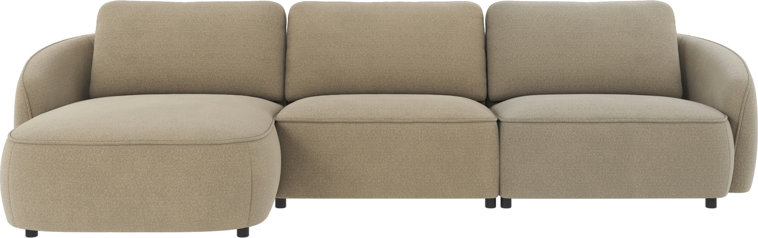 Chaiselongsofa Hjørnesofa Venstrevendt Rowico Norris Rita Mørk Beige 319 162 Fsc Mix Polyester