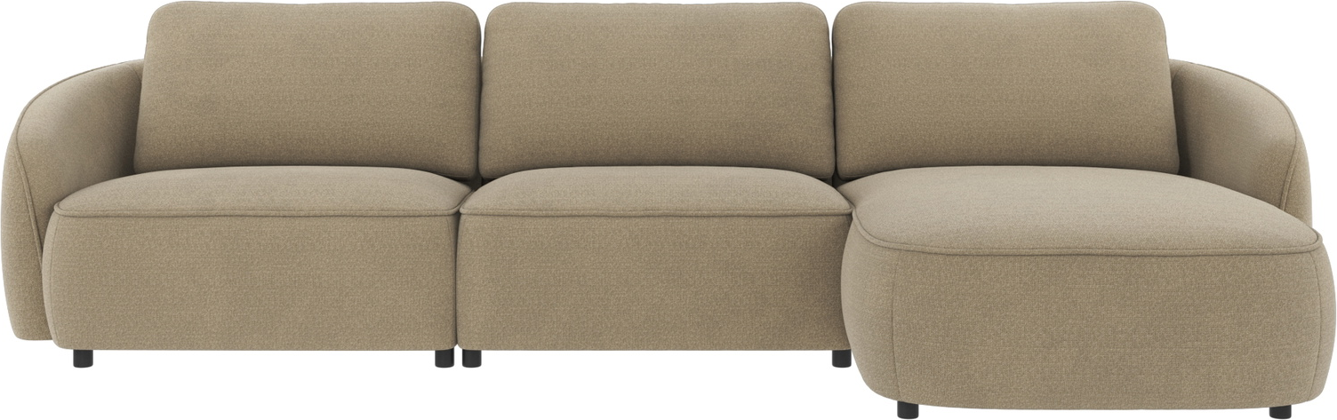 Chaiselongsofa Højrevendt Rowico Norris Hjørnesofa Rita 109 Mørk Beige Stof Med Fsc Mix Ramme