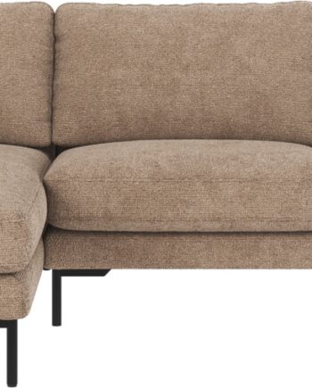 Chaiselongsofa Venstrevendt Sofa Med Chaiselong Rowico Corwin Grå Beige Robin Stof Sorte Metalben