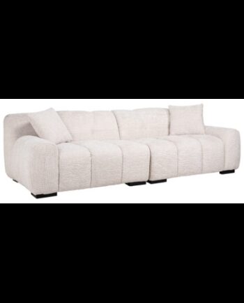Charelle Personers Sofa Chenille 250 108 Sort Creme