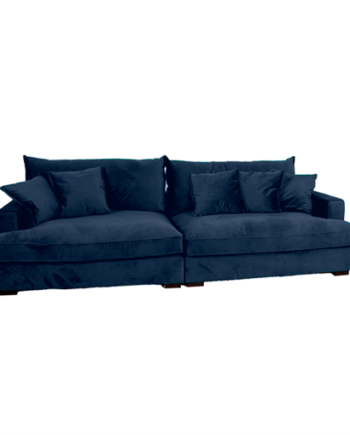 Chelsey Flydersofa Personers Sofa Blå Velour Scandinavian Living 112  Møbelsalg