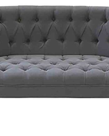 Chic Antique Fransk Sofa Grå Hørstof 110