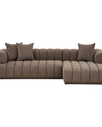 Cholet Sofa Højrevendt Chaiselong Brun