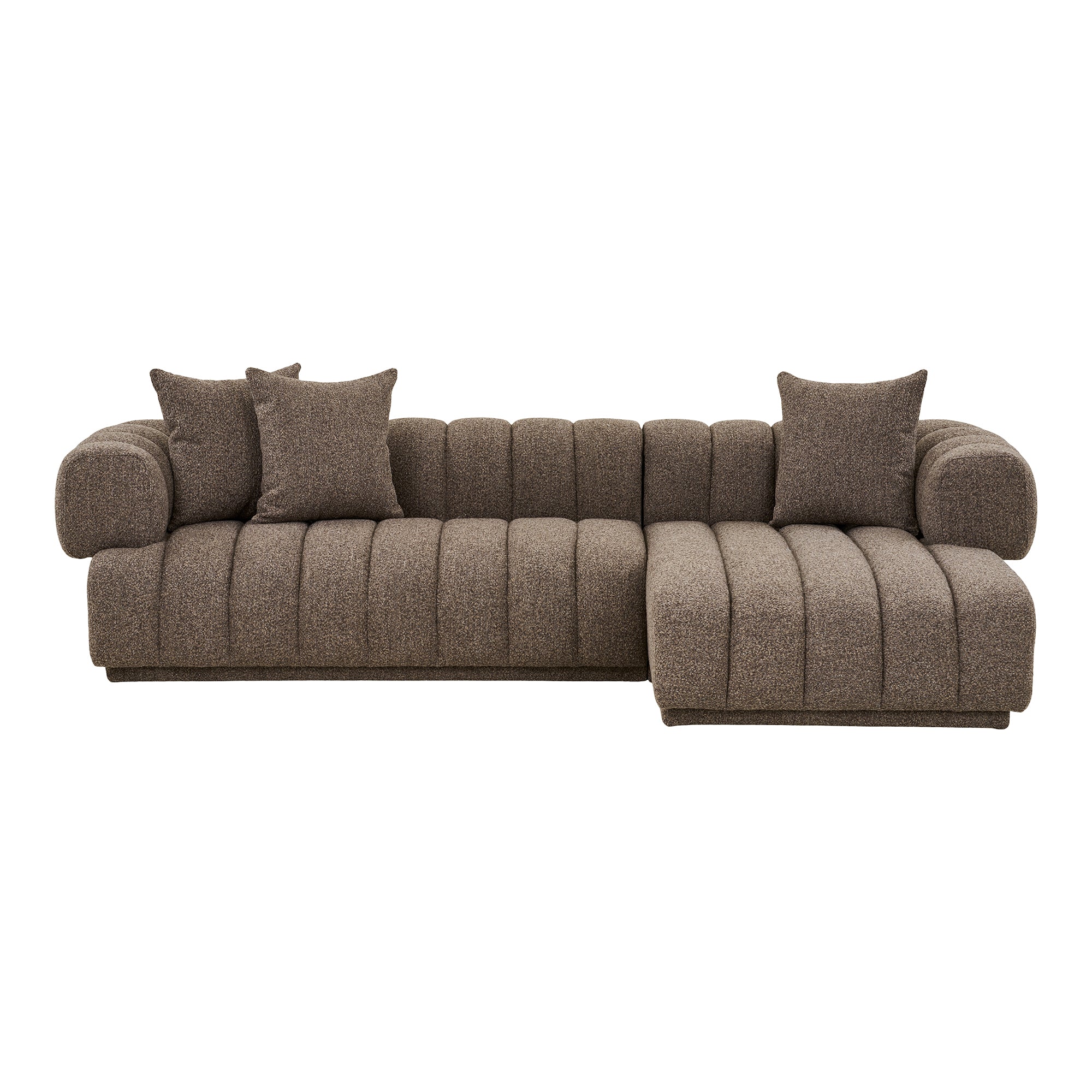 Cholet Sofa Højrevendt Chaiselong Brun