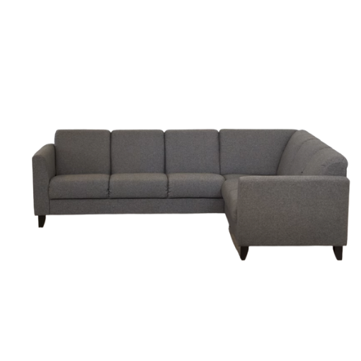 Comfort Living Kreta Hjørnesofa Grå Stof Vendbar Chaiselong  Møbelsalg