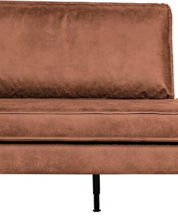 Daybed Chaiselong Woood Rodeo Venstrevendt 203 Cognac Ecoleather Med Metalstel