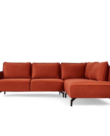 Erling Christensen Møbler Bella Hjørnesofa Orange Velour : Erling Christensen Møbler : Erling Christensen Møbler