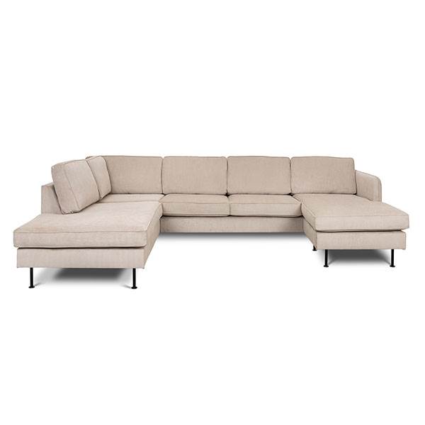 Erling Christensen Møbler Læsø Sofa Chaiselong Open End 288 210 Beige Fløjl : Erling Christensen Møbler : Erling Christensen Møbler