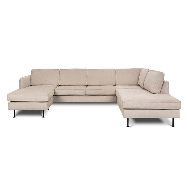 Erling Christensen Møbler Læsø Sofa Chaiselong Open End 288 210 Beige Fløjl Venstrevendt : Erling Christensen Møbler : Erling