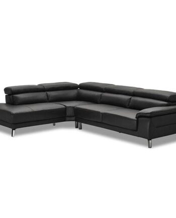 Erling Christensen Møbler Napoli Hjørnesofa Sort Læder : Erling Christensen Møbler : Erling Christensen Møbler
