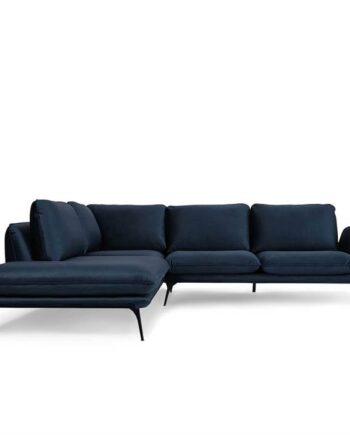 Erling Christensen Møbler Portimao Hjørnesofa Mørkeblå Velour Venstrevendt : Erling Christensen Møbler : Erling Christensen Møbler