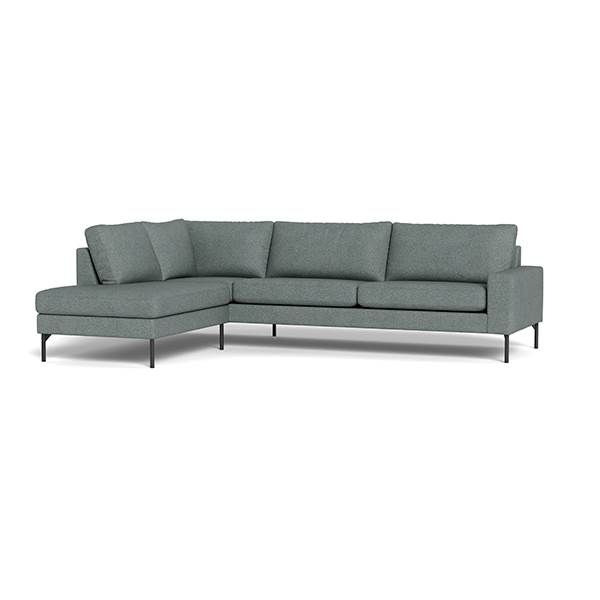 Erling Christensen Møbler Sindal Sofa Med Open End Mouse Grey : Erling Christensen Møbler : Erling Christensen Møbler