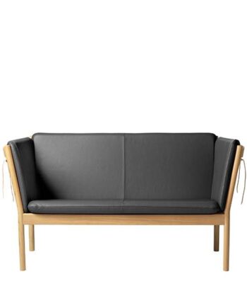 Fdb Møbler J148 Pers Sofa Sort Læder : Erling Christensen Møbler