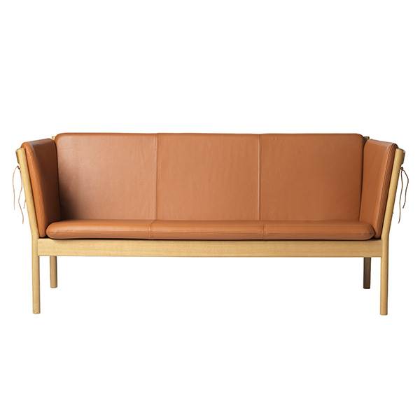 Fdb Møbler J149 Pers Sofa Cognac Læder : Erling Christensen Møbler