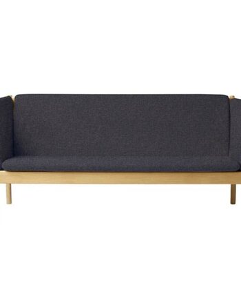 Fdb Møbler J149 Pers Sofa Mørkegrå : Erling Christensen Møbler