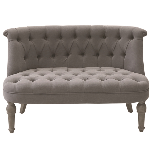 Fransk Personers Sofa Koksfarvet Hør