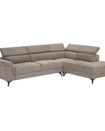 Furnhouse Betis Højrevendt Stof Lysebrun 283x217x93cm