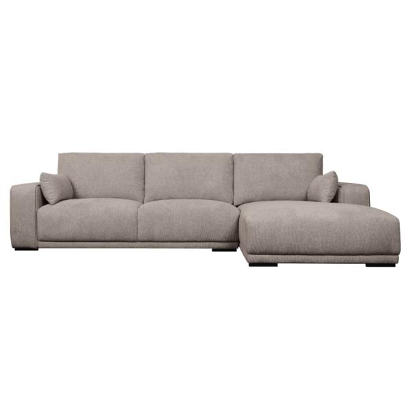 Furnhouse California Højrevendt Stof Lysebrun 305x173x85cm
