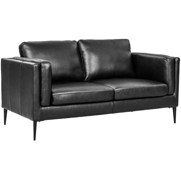 Furnhouse Valencia Pers Læder Sort 157x88x83cm