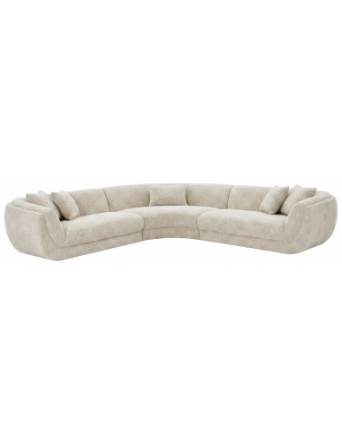 Gianelle Hjørnesofa Boucl Polyester 310 310 Meleret Natur