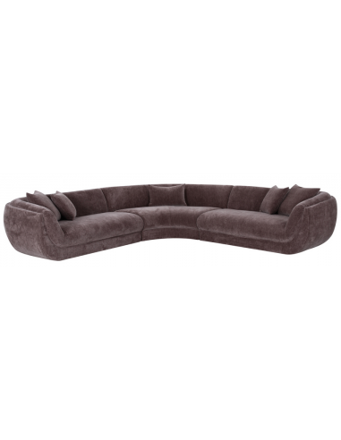 Gianelle Hjørnesofa Polyester 310 310 Mørkebrun