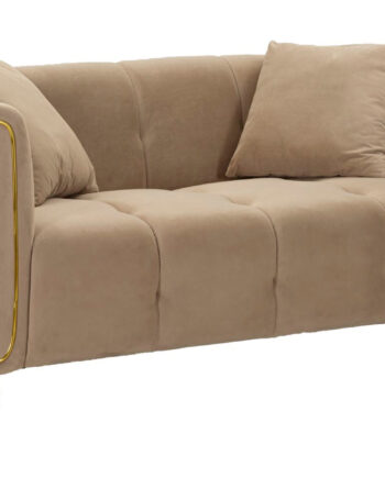 Glam Personers Sofa Med Gyldne Ben 155x81x71