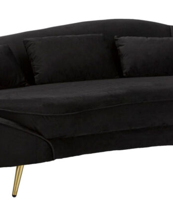 Glam Sofa Træ Polyester Metal 185x84x68
