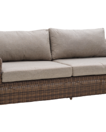 Glendon Sofa Brun Med All Weather Hynder Pers Loungemøbler Brafab Enggården Havemøbler