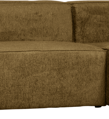 Hjørnesofa Højrevendt Woood Bean Rustfarvet Strukturvelour 305x175 Modulsofa Med Chaiselong