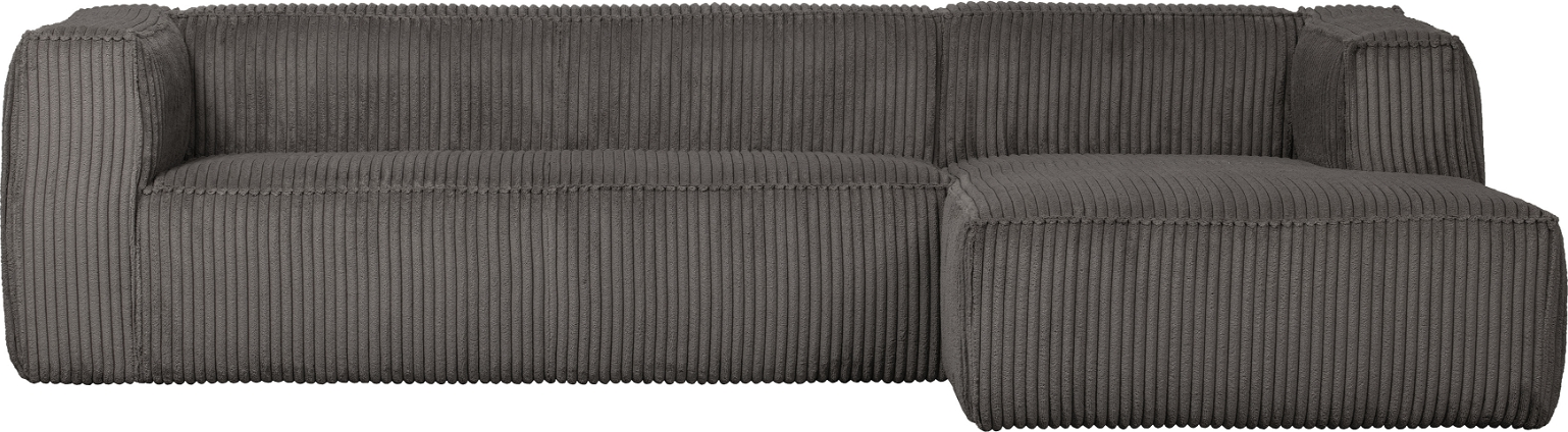 Hjørnesofa Højrevendt Woood Exclusive Bean Fløjlssofa Terrazzofarvet Split Rib Polyester Fsc Træramme T37 Hr30 Komfort