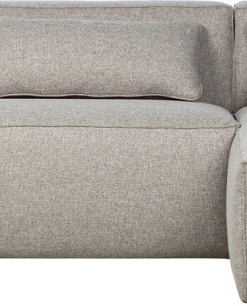 Hjørnesofa Højrevendt Woood Exclusive Bean Lysegrå Stof 305x175x73