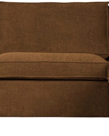Hjørnesofa Højrevendt Woood Freddie Boucl Polyester Mørkebeige 197x283