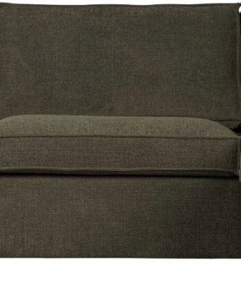 Hjørnesofa Højrevendt Woood Freddie Boucl Polyester Mørkegrøn 283197