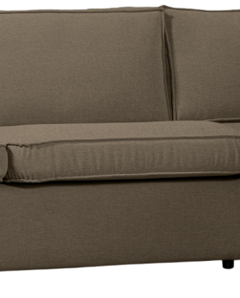 Hjørnesofa Højrevendt Woood Freek Mørkt Sand Komfortabel Sofa Vævet Polyester