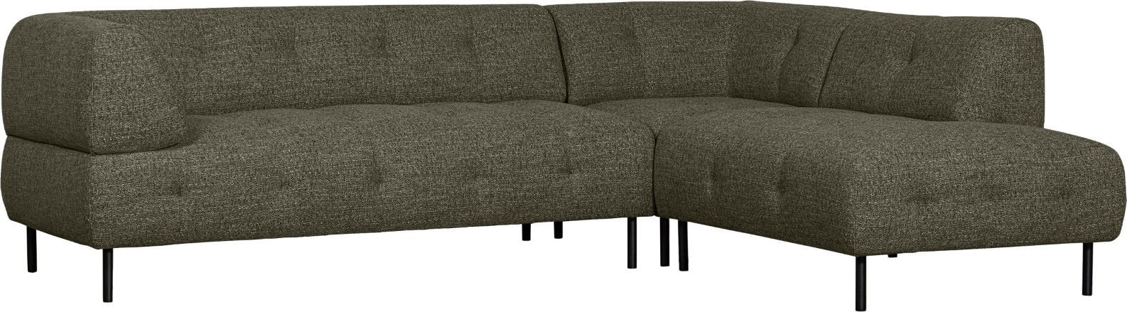 Hjørnesofa Højrevendt Woood Lloyd Kraftig Grøn Polyester 205x267x77