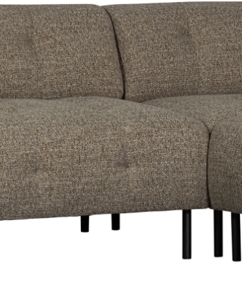 Hjørnesofa Højrevendt Woood Lloyd Mørkebrun Polyester 267x205x77