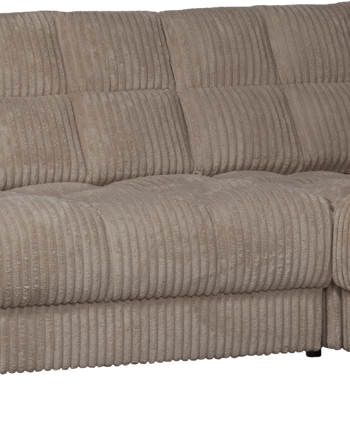 Hjørnesofa Højrevendt Woood Second Date Fløjl Mudder 316x212 Modulopbygget