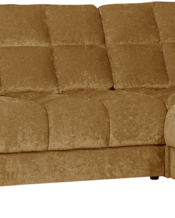Hjørnesofa Højrevendt Woood Second Date Guld Polyester